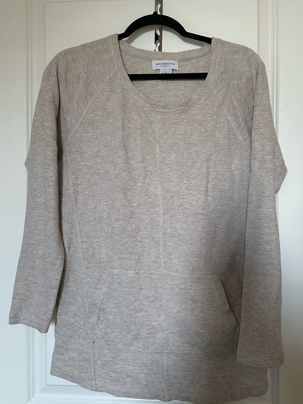 Liz Claiborne Oatmeal Knit Pullover